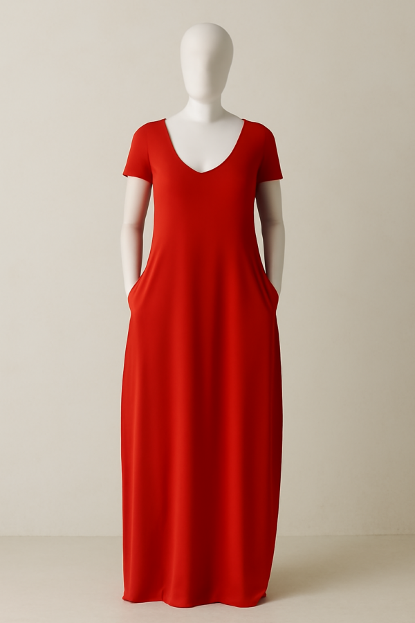 Plus Size Neon Dress red
