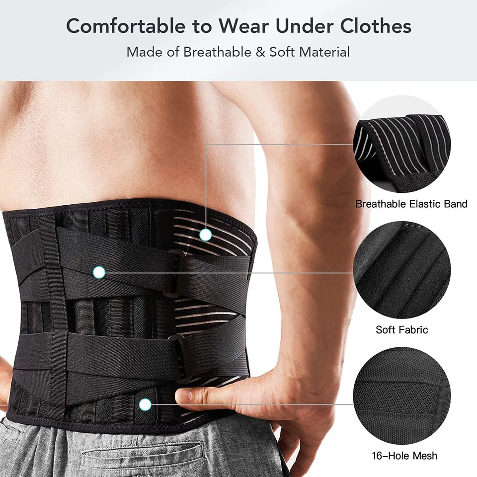 AOLIKES Lower Back Support Belt | Orthopaedic Lumbar Brace