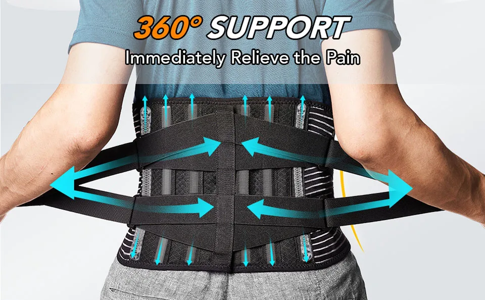 AOLIKES Lower Back Support Belt | Orthopaedic Lumbar Brace