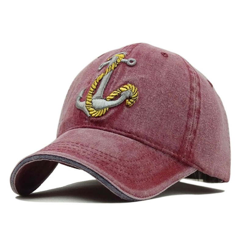 Anchor Embroidered Baseball Cap | 100% Cotton Headwear 11 Anchor Embroidered Baseball Cap | 100% Cotton Headwear