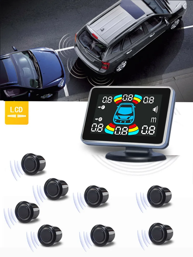 Car Parking Sensor Kit | 8 Reversing Radars with Audio Alert
