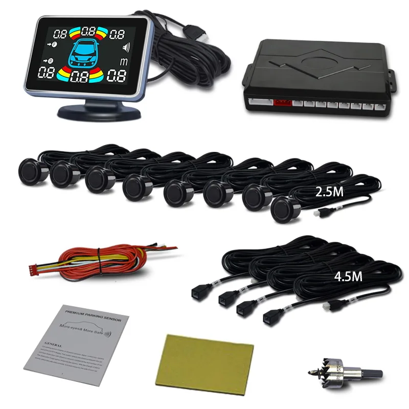 Car Parking Sensor Kit | 8 Reversing Radars with Audio Alert
