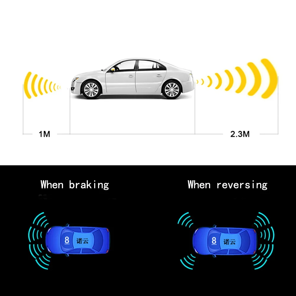 Car Parking Sensor Kit | 8 Reversing Radars with Audio Alert