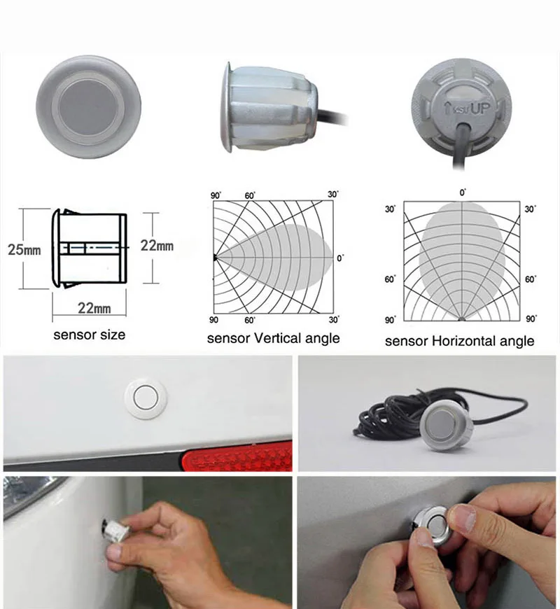 Car Parking Sensor Kit | 8 Reversing Radars with Audio Alert
