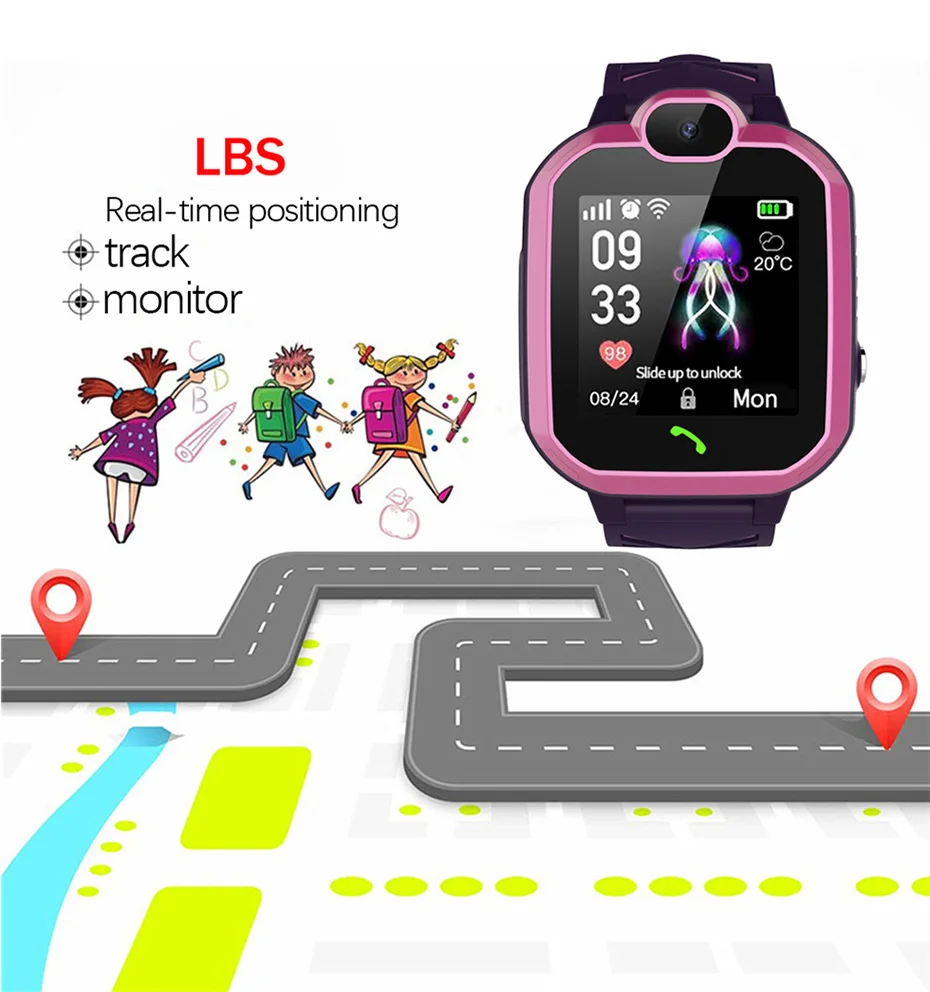 Children's 2G GPS Watch | Two-Way Calling & SOS Button