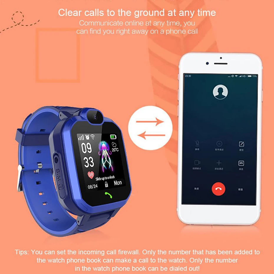 Children's 2G GPS Watch | Two-Way Calling & SOS Button