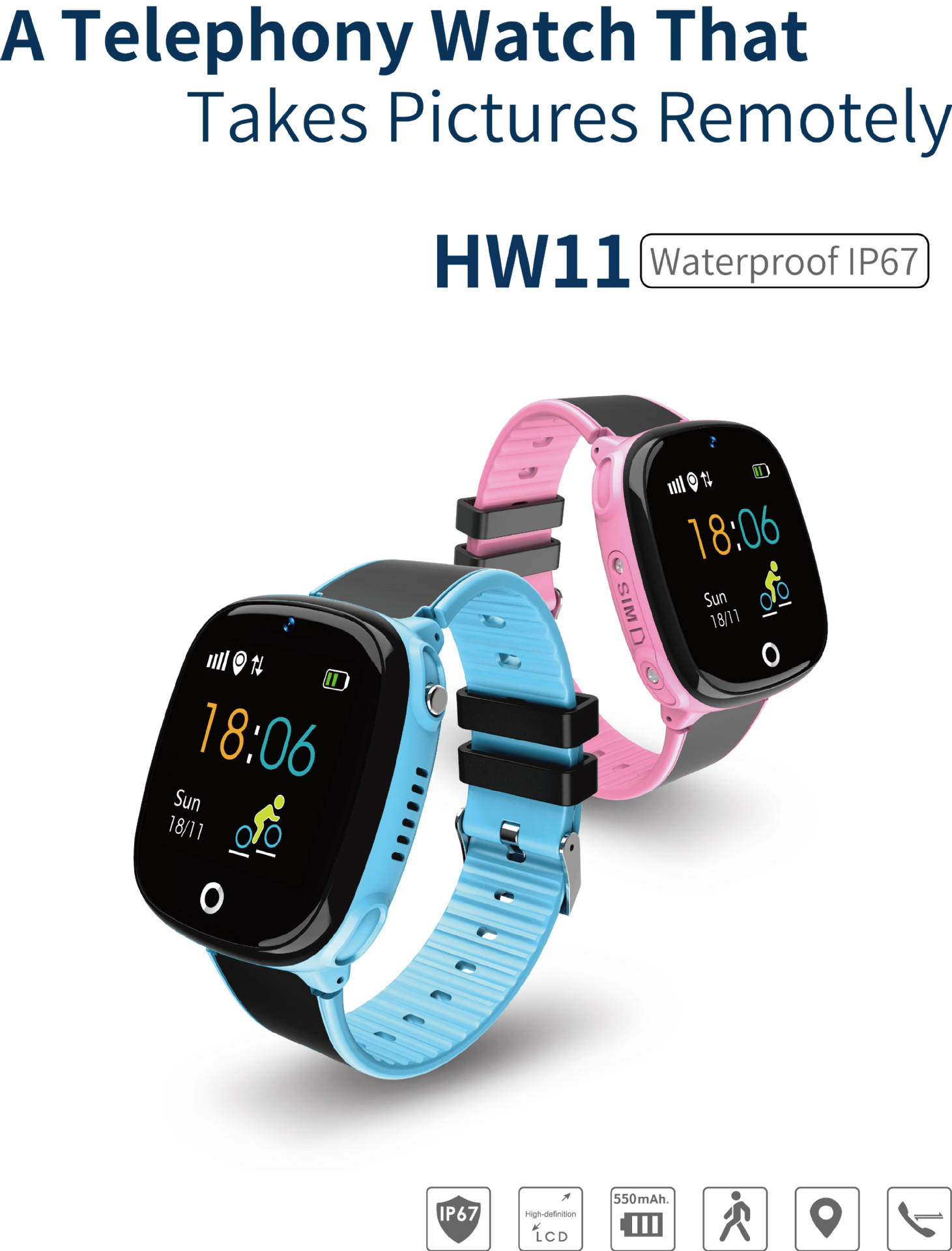 Children's IP68 Waterproof Smart Watch | 1.44" LCD & SOS 8 Children's IP68 Waterproof Smart Watch | 1.44" LCD & SOS