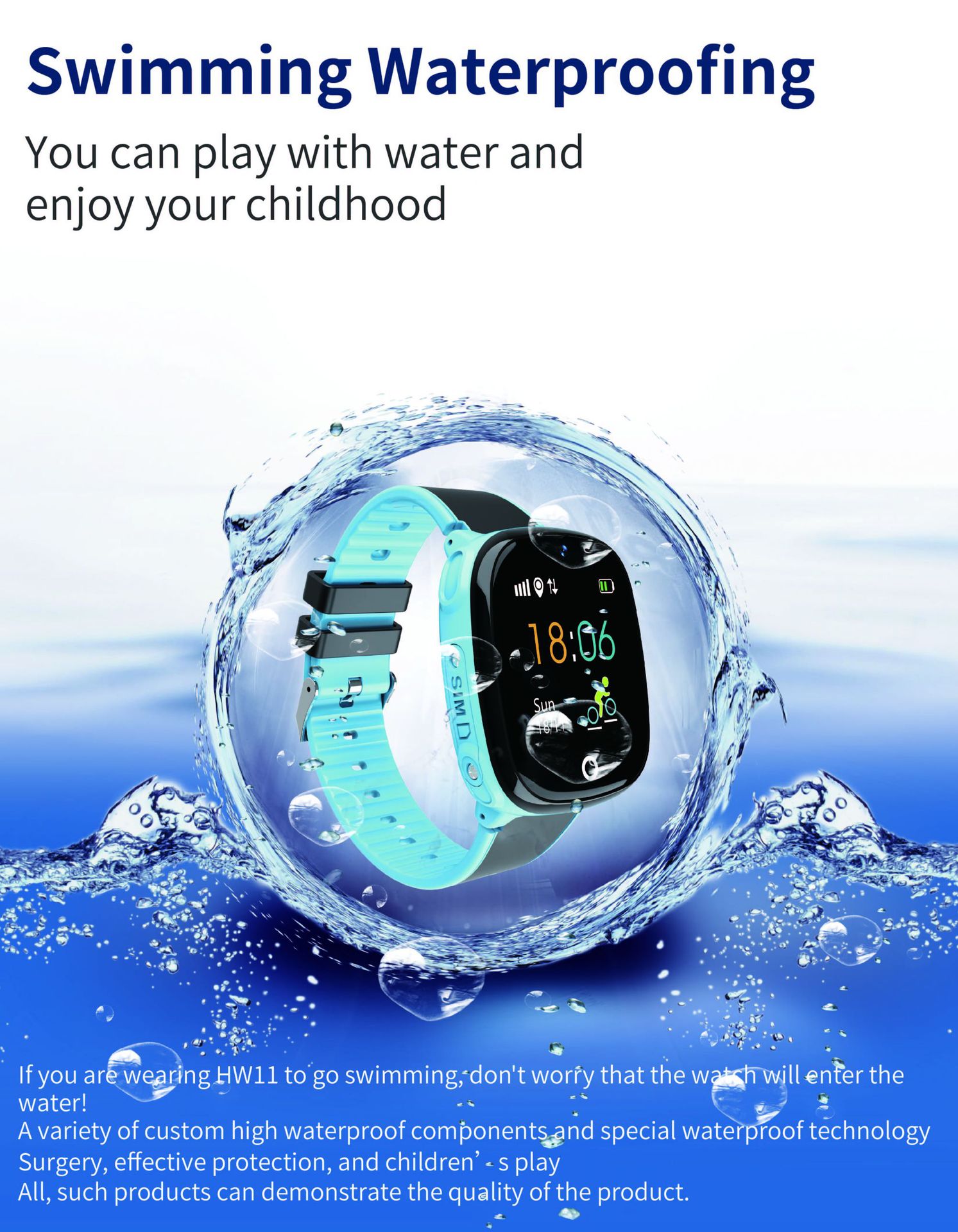 Children's IP68 Waterproof Smart Watch | 1.44" LCD & SOS 13 Children's IP68 Waterproof Smart Watch | 1.44" LCD & SOS