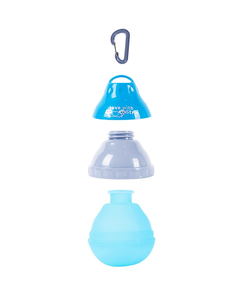 Collapsible Pet Travel Bottle | 400ml Silicone Bowl