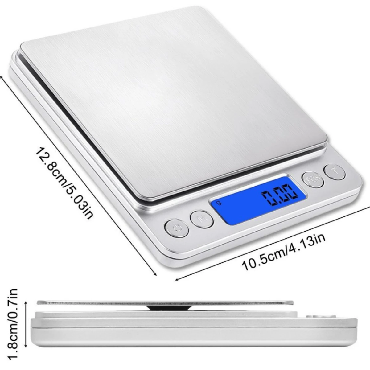 Digital LCD Kitchen Scale | 3000g / 0.1g Precision Weight
