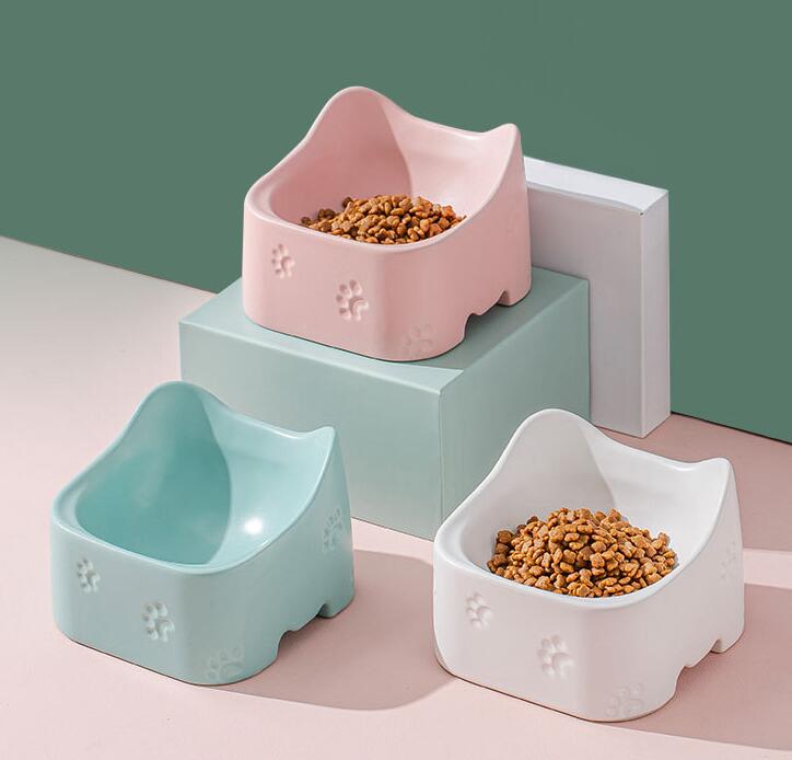 Elevated Ceramic Pet Bowl | 350ml Anti-Spill Dish