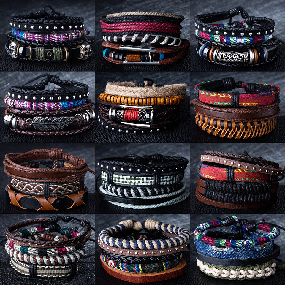 Ethnic Style Woven Bracelet | Multi-Layer Leather Band 11 Ethnic Style Woven Bracelet | Multi-Layer Leather Band