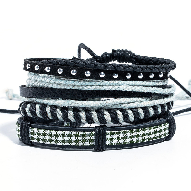 Ethnic Style Woven Bracelet | Multi-Layer Leather Band 14 Ethnic Style Woven Bracelet | Multi-Layer Leather Band