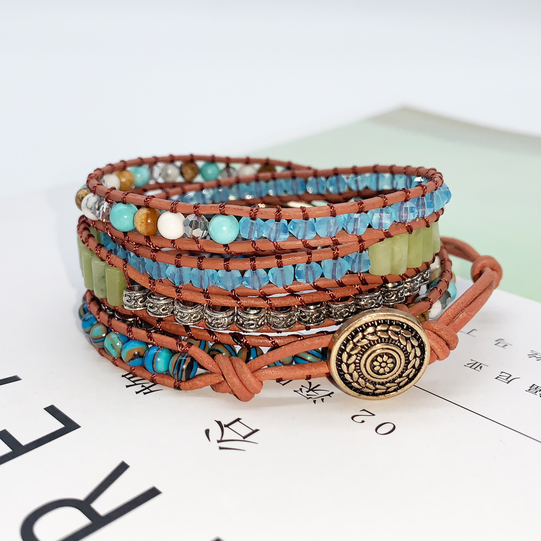 Exotic Multi-Layer Beaded Bracelet | Bohemian Jewellery Set