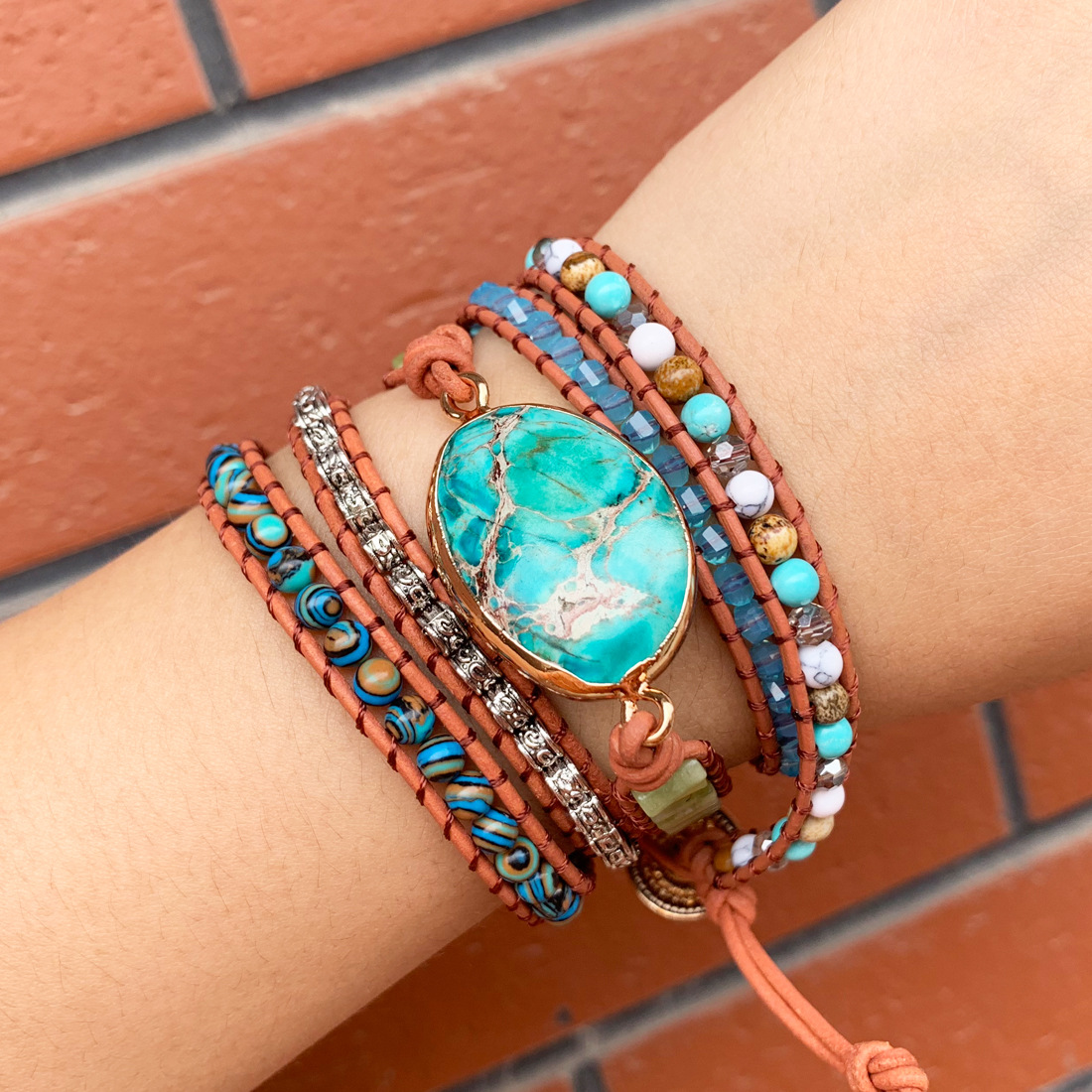 Exotic Multi-Layer Beaded Bracelet | Bohemian Jewellery Set