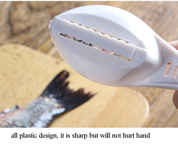 compact fish scaler tool with food-safe design
