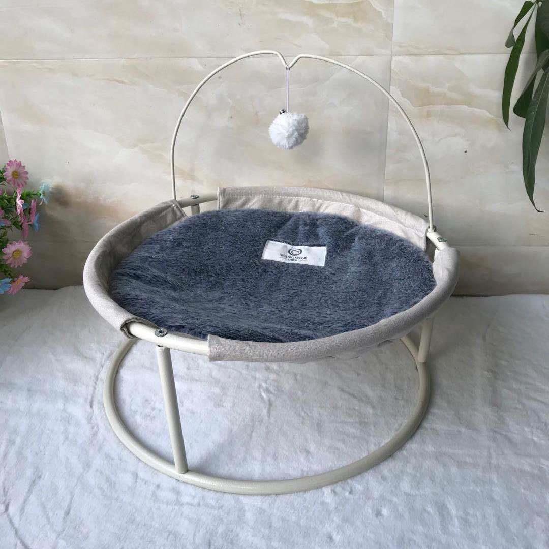 Iron Frame Cat Sleeping Hammock | Double Round Pet Recliner