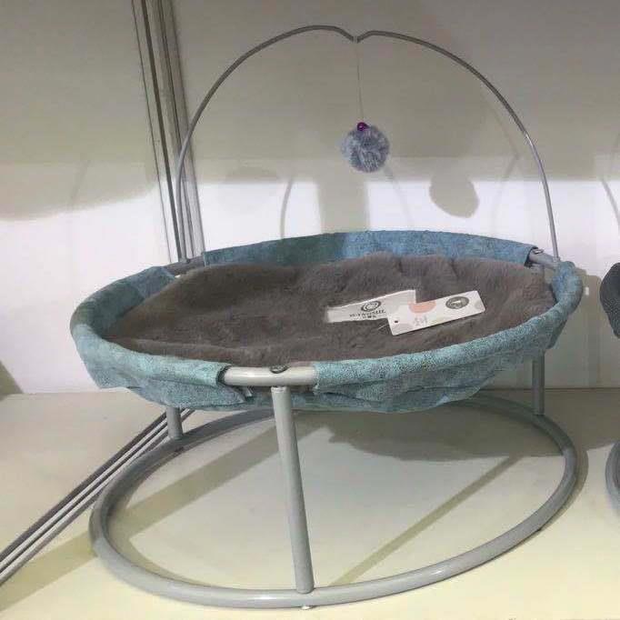 Iron Frame Cat Sleeping Hammock | Double Round Pet Recliner