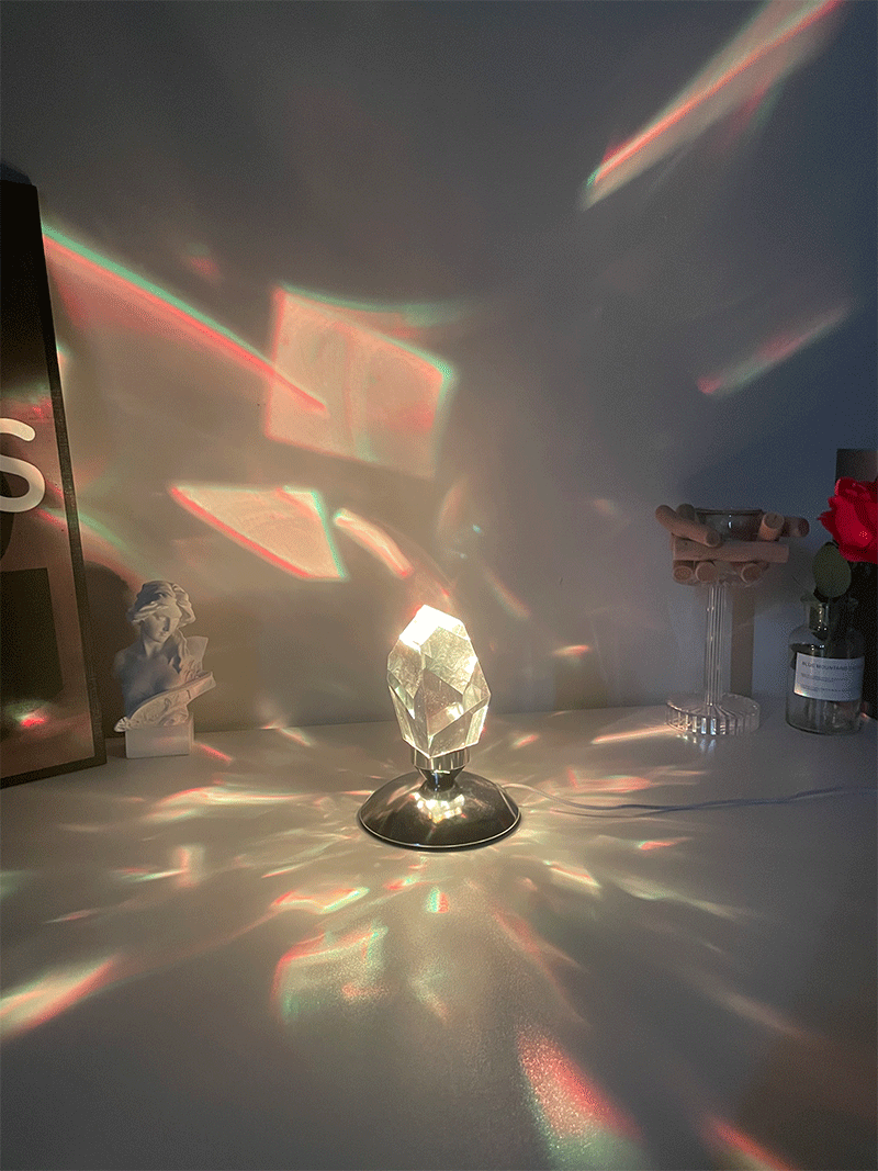 LED Crystal Table Lamp | 16 Colour Touch Control