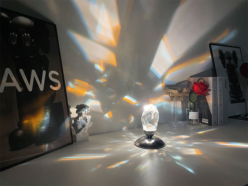LED Crystal Table Lamp | 16 Colour Touch Control