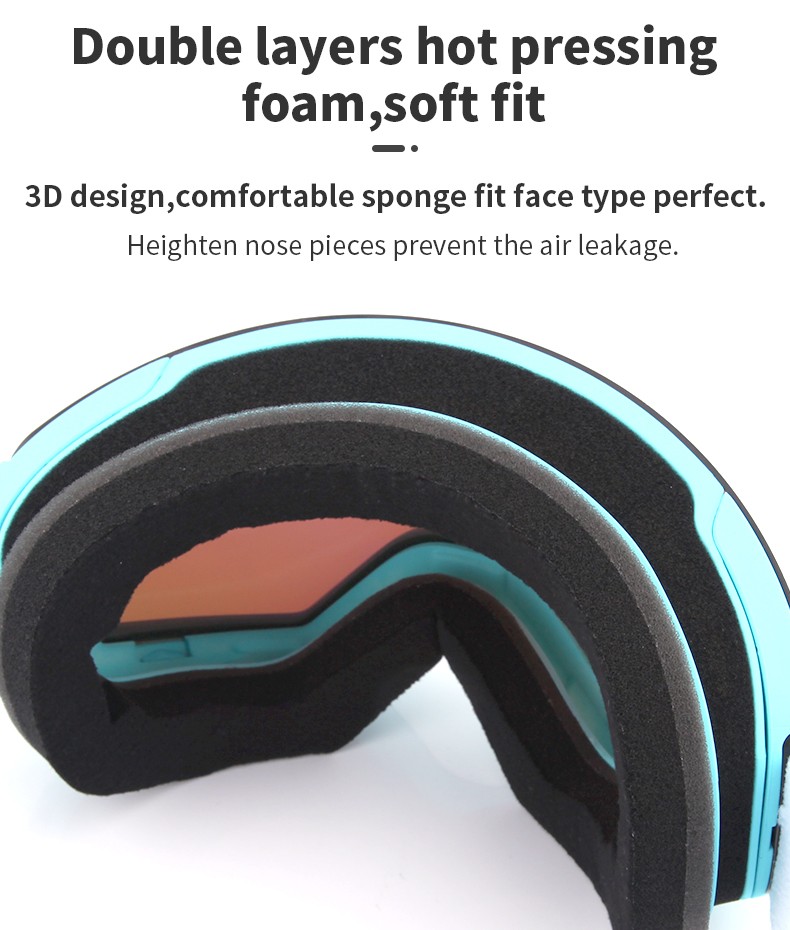 Magnetic Ski Goggles | Anti-Fog Dual Layer Cylindrical Lens
