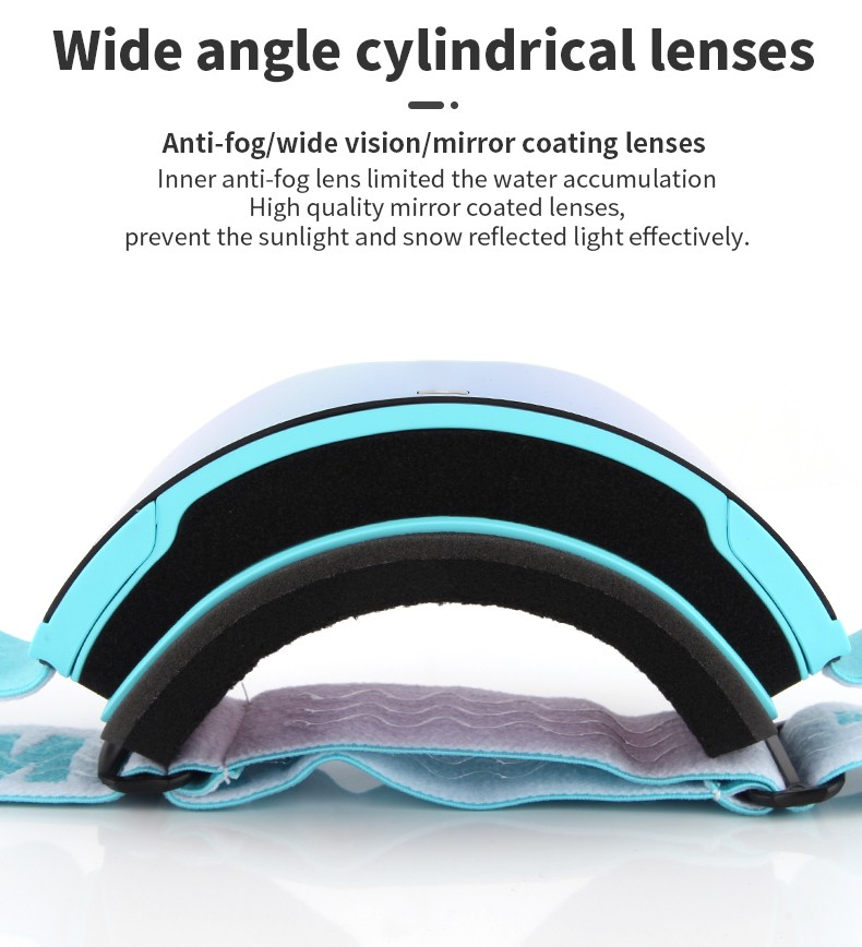 Magnetic Ski Goggles | Anti-Fog Dual Layer Cylindrical Lens