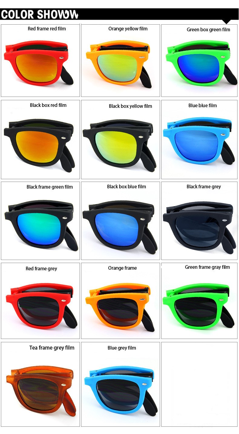 Men's Folding Wayfarer Sunglasses | UV400 Polarised Lenses