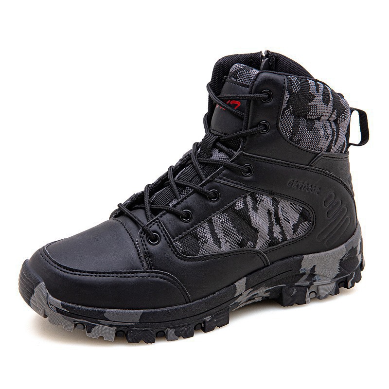 Men's High-Top Hiking Boots | Camouflage Outdoor Footwear