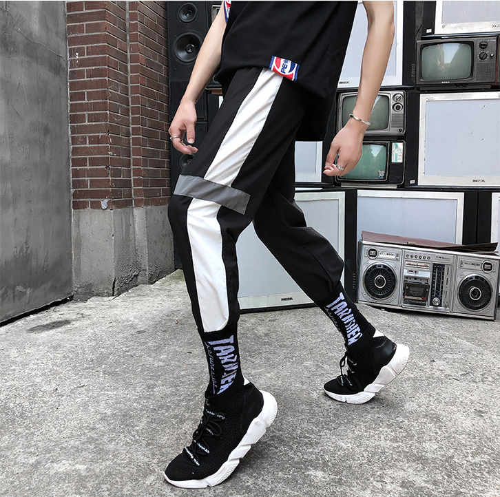 Men's Hip Hop Trousers | Polyester Streetwear Joggers