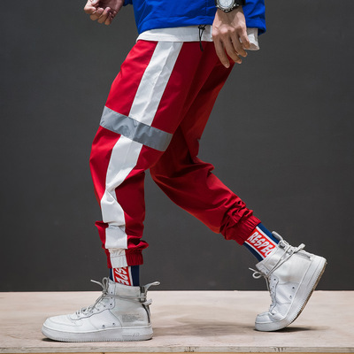 Men's Hip Hop Trousers | Polyester Streetwear Joggers