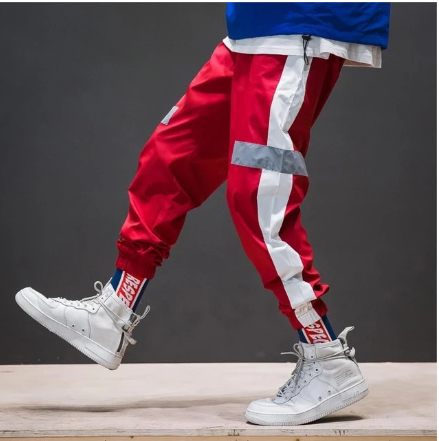 Men's Hip Hop Trousers | Polyester Streetwear Joggers