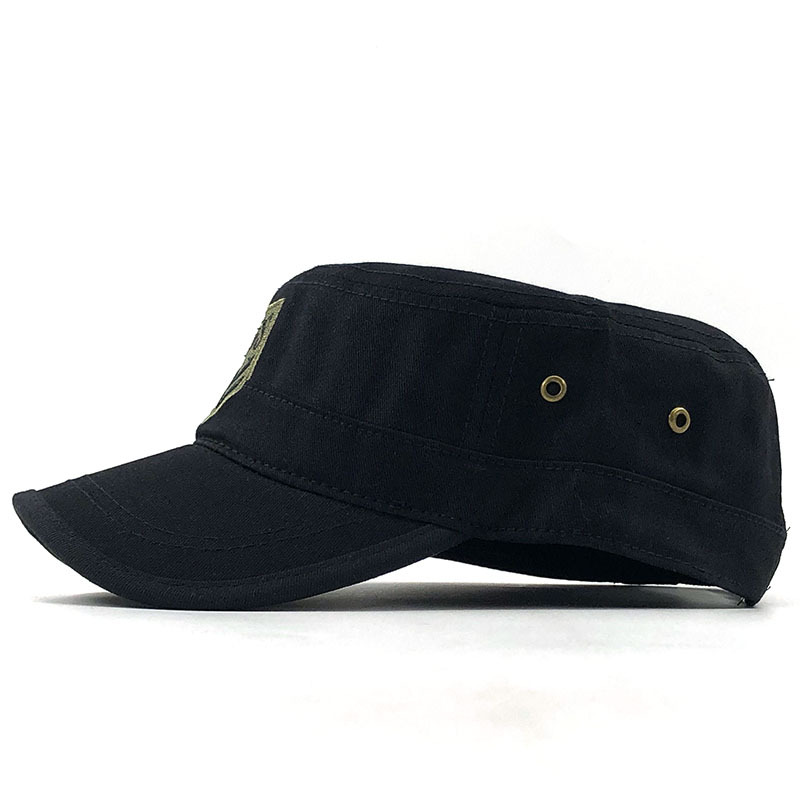 Men's Jacquard Flat Cap | 100% Cotton Sun Hat