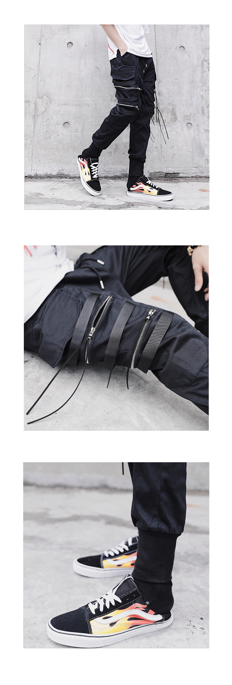 Men's Tapered Cargo Trousers | Cotton Blend Joggers