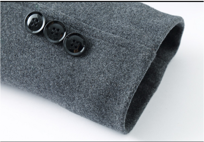 Men's Woollen Overcoat | Lapel Collar Winter Jacket