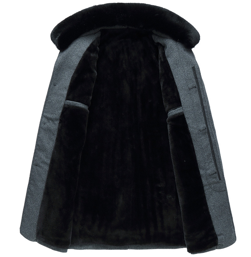 Men's Woollen Overcoat | Lapel Collar Winter Jacket