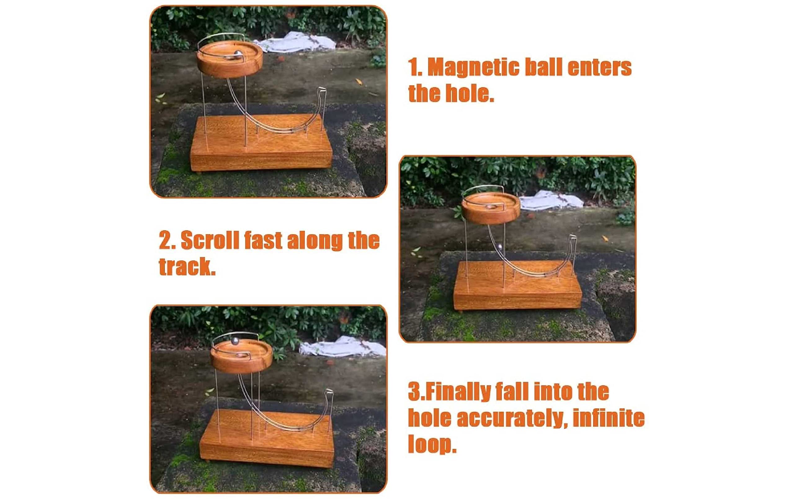 Perpetual Marble Machine | Kinetic Art Desk Ornament