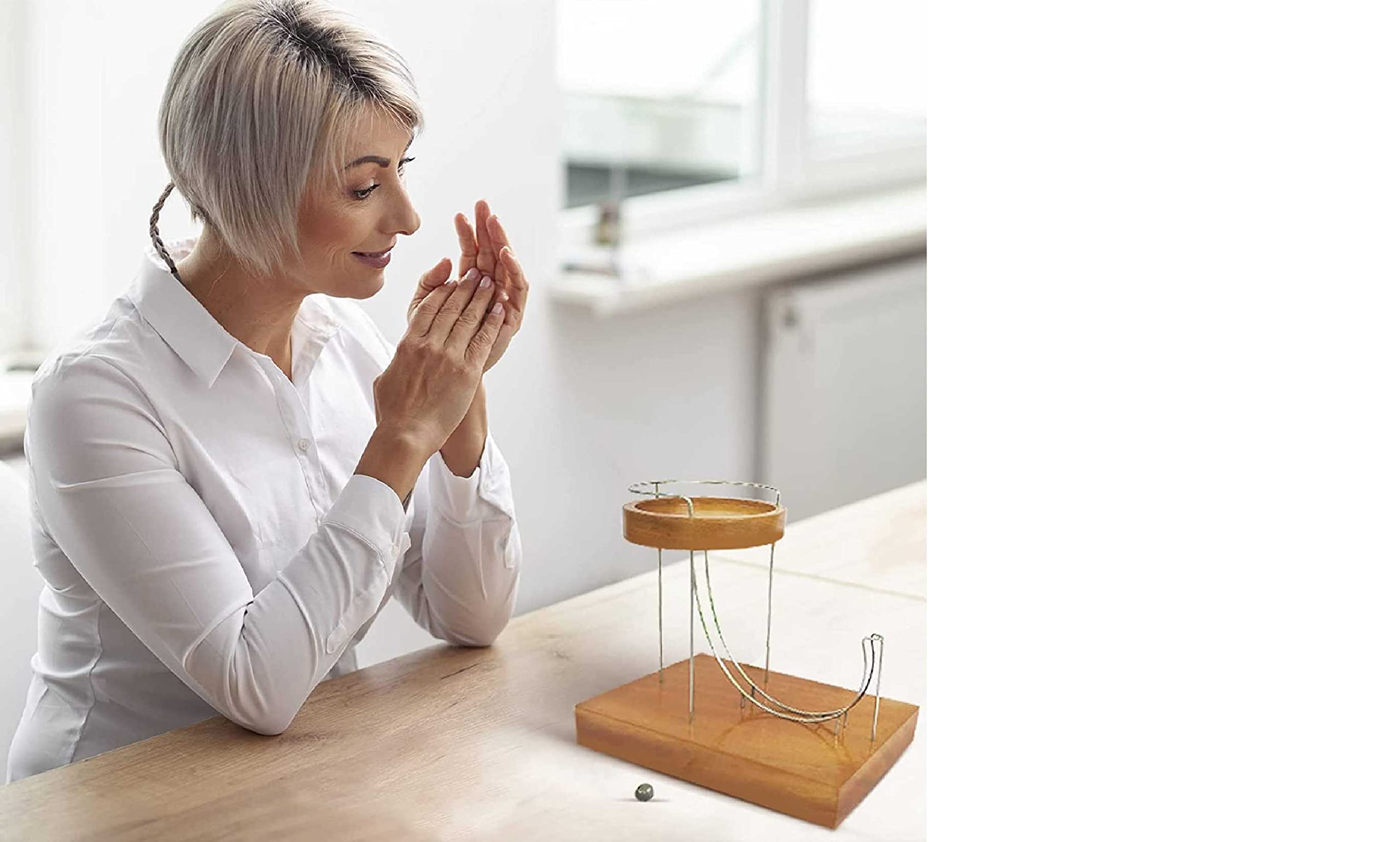 Perpetual Marble Machine | Kinetic Art Desk Ornament