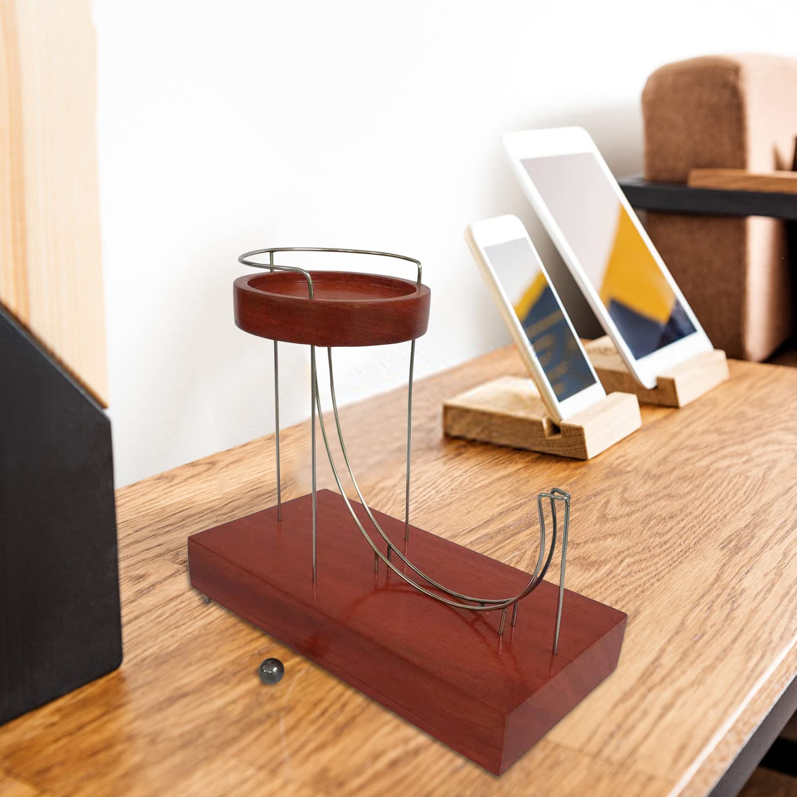 Perpetual Marble Machine | Kinetic Art Desk Ornament