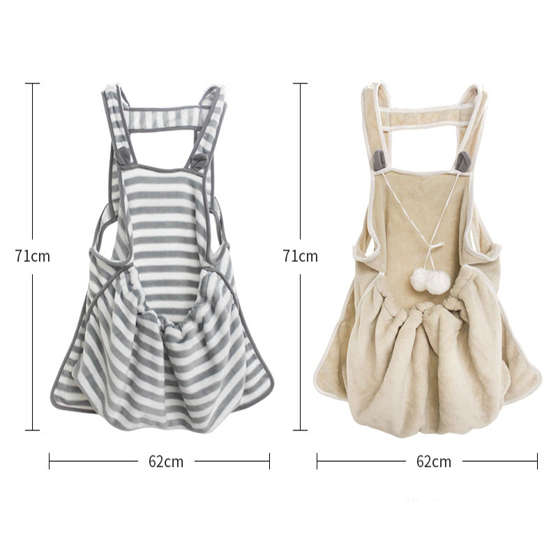 Pet Cuddle Apron | Coral Fleece Cat & Dog Carrier