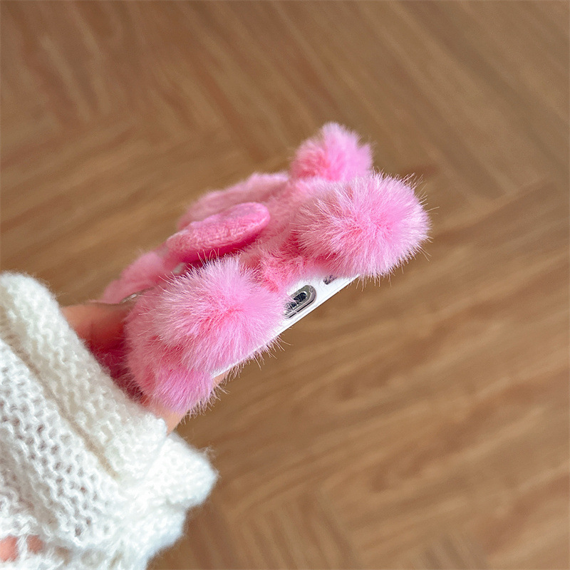 Plush Fur iPhone Case | Shock-Absorbing Fluffy Cover