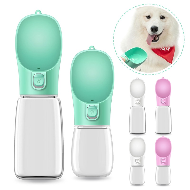 Portable Dog Water Bottle | One-Button Travel Dispenser
