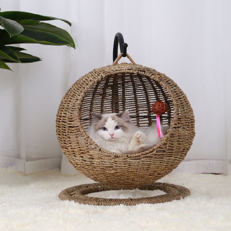 Seagrass Cat Hammock Bed | UV-Resistant Pet Sofa