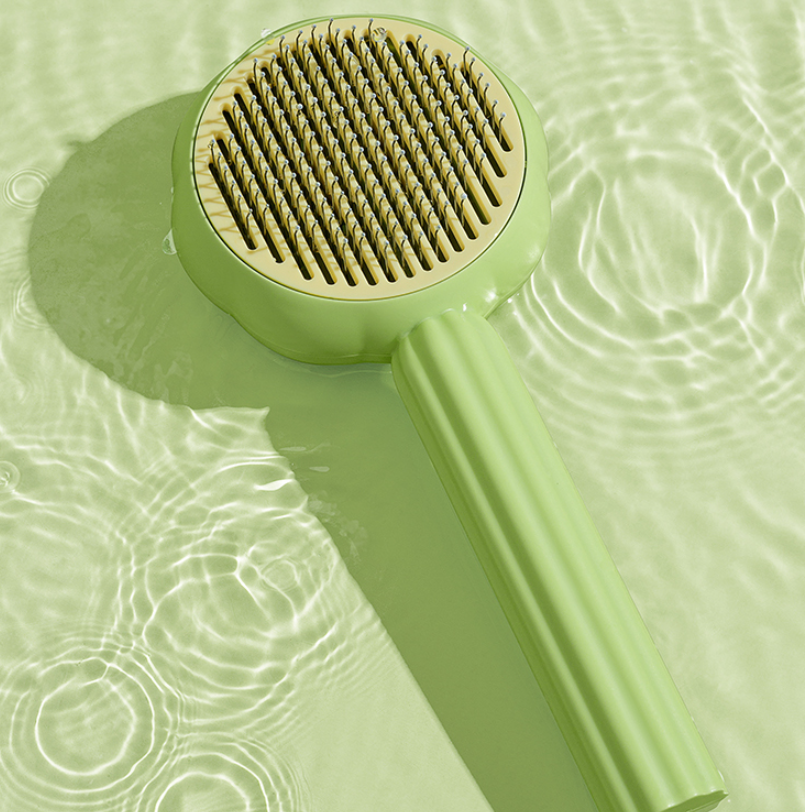 Self-Cleaning Cat Deshedding Comb | One-Click Hair Removal