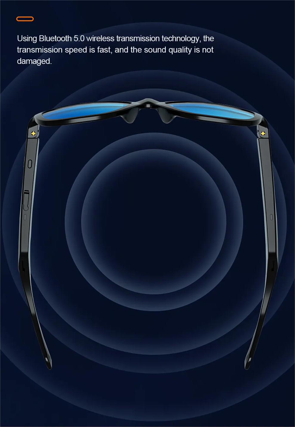 Smart Bluetooth Audio Glasses | Anti-Blue Light Headset