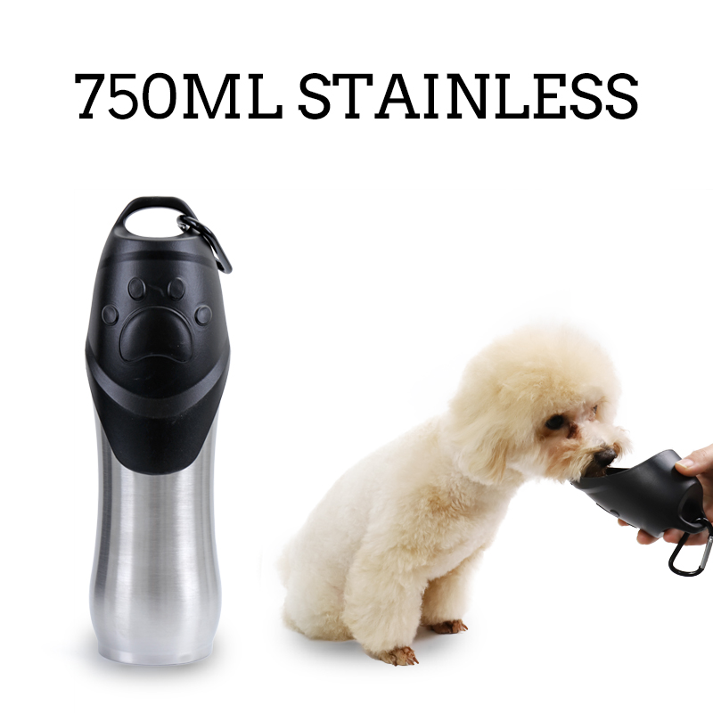 Stainless Steel Pet Water Bottle | Portable Travel Drinker