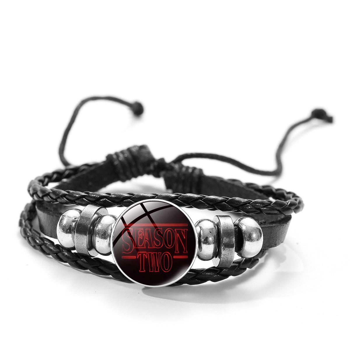 Time Stone Woven Bracelet | Multi-Layer Leather Band 3 Time Stone Woven Bracelet | Multi-Layer Leather Band