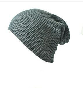 Unisex Striped Knitted Beanie | Windproof Woollen Cap