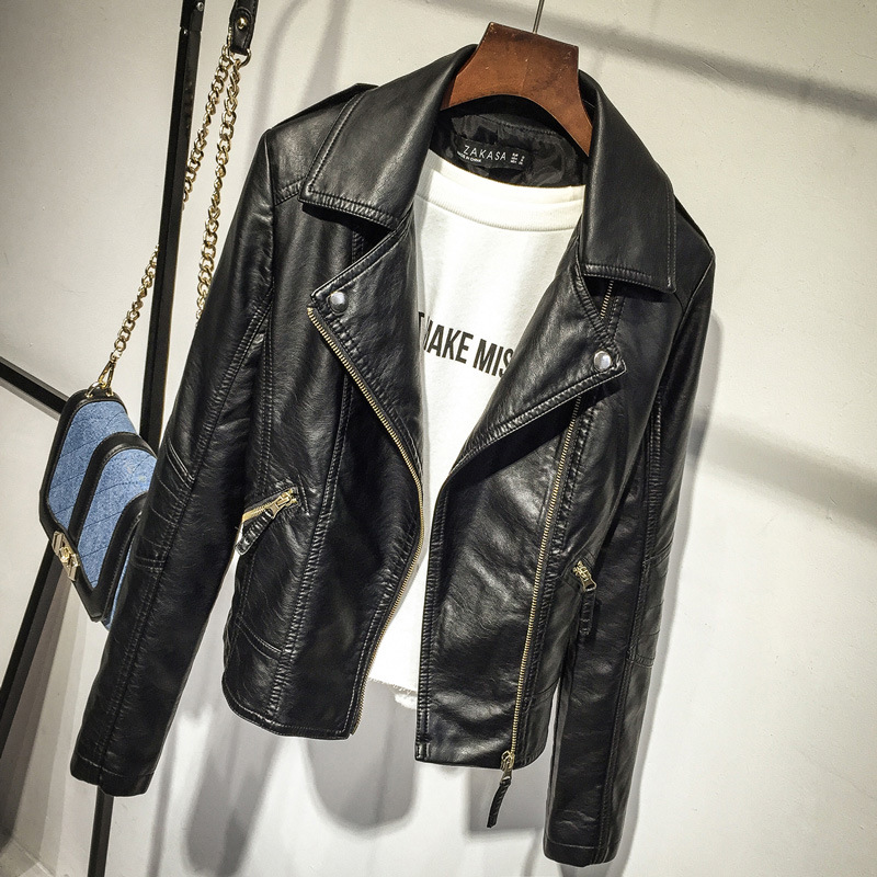 Women's Biker Jacket | PU Leather Motorcycle Coat