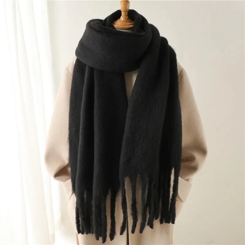 Women's Cashmere Feel Winter Scarf | Thick Pashmina Shawl