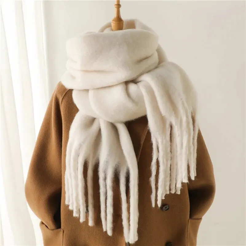 Women's Cashmere Feel Winter Scarf | Thick Pashmina Shawl